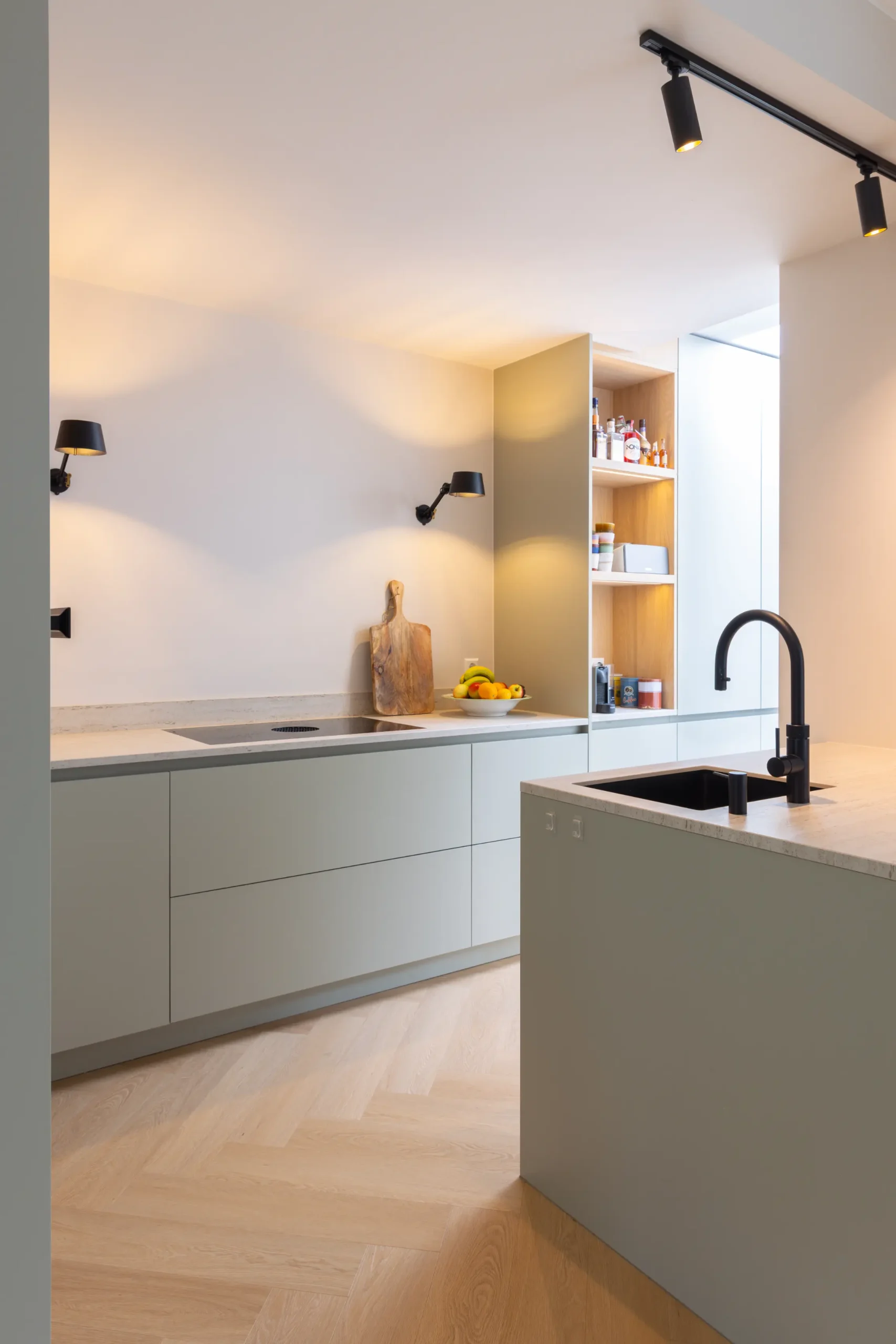Moderne keuken met een fris interieur
